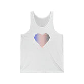 Polyamory Heart Lines Tank-Top: Pride Gradient Tank